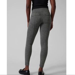 Athleta High-Rise Delancey Herringbone Tight Grey Size Small